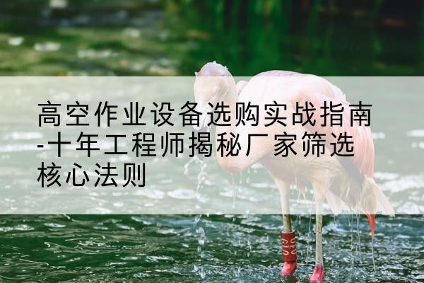 漾濞剪叉式升降机厂家-高空作业设备选购实战指南-十年工程师揭秘厂家筛选核心法则