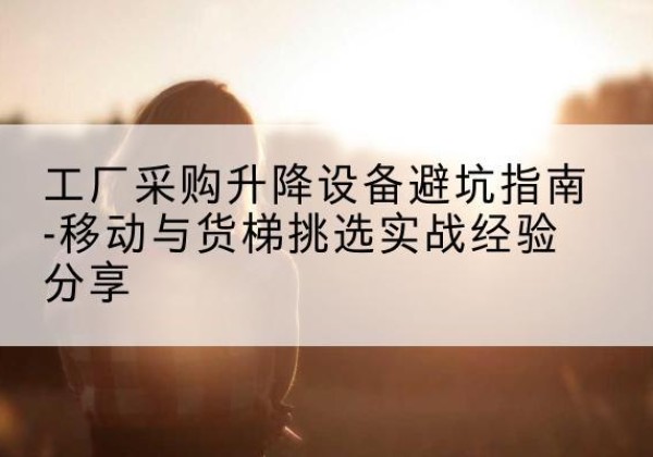 漾濞移动式升降机怎么选-工厂采购升降设备避坑指南-移动与货梯挑选实战经验分享
